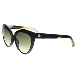 Balenciaga BA0048 01B Black Cat Eye Sunglasses